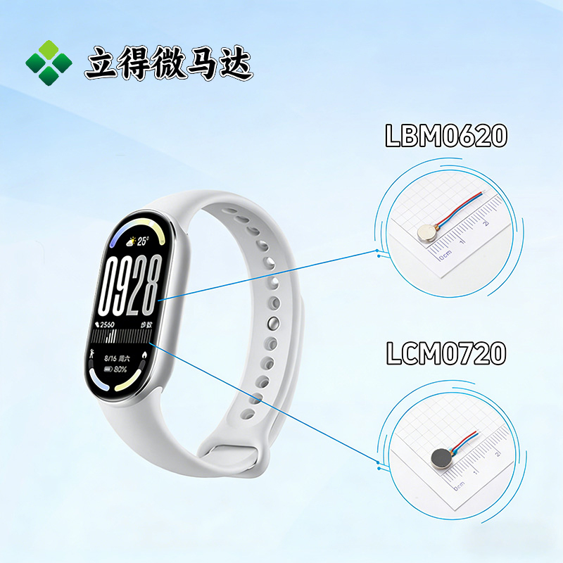 立得微马达选型推荐：智能手环